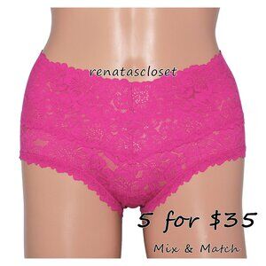 Aerie Women's Show-Off Rosey Lace Boybrief Underwear NWT